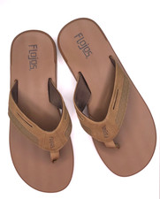 Flojos Men  s Sandal / Flip Flop Color Brown Size 12