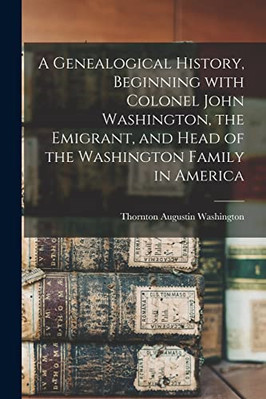 Eine genealogische Geschichte, beginnend mit Colonel John Was - Taschenbuch / Softback N