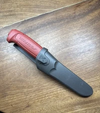 MORA SWEDEN MORAKNIV MILITARY RED / BASIC 511 CARBON STEEL TACTICAL KNIFE