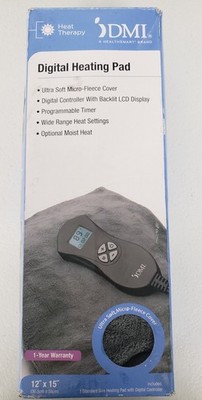 Open Box-DMI Digital Ultra Soft Heating Pad with Fully Customizable Heat Setting