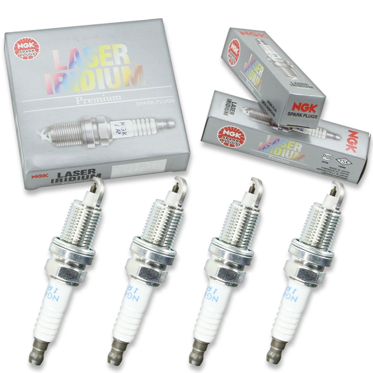 4pcs NGK 4462 Laser Iridium IZFR6J Outboard Marine Spark Plug Tune Up Kit Se kq