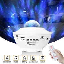 Galaxy Projector LED Night Light – USB Music Player & Touch Control