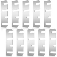 Pcs Hardware Door Hinge Shims Stainless Steel Metal Coated 4 Inch 10 Silver