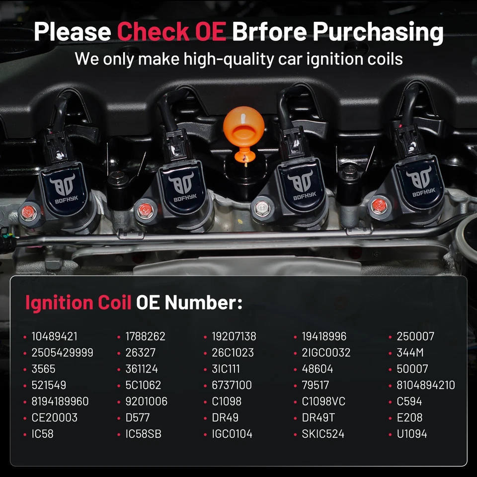 1*Ignition Coil DR49 D577 Fit for 1996-2005 Chevrolet Astro 4.3L V6 Foto 4 de 4