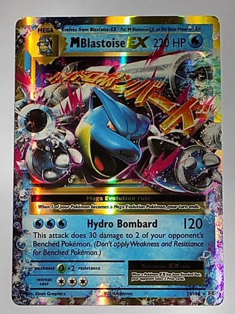 MEGA M Blastoise EX  22/108  Holo  XY Evolutions  Pokémon
