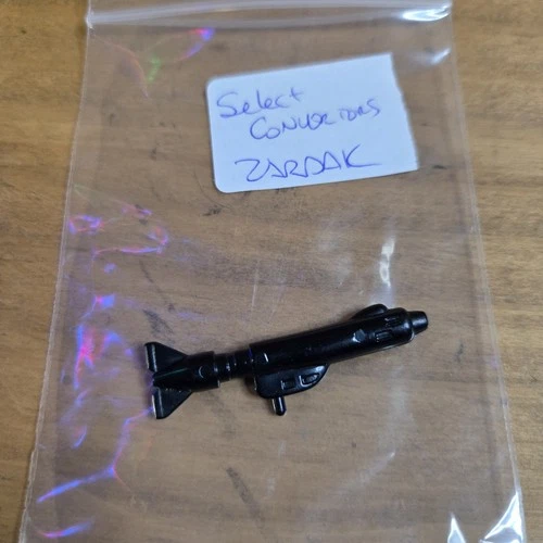 Vtg Select Convertors Zardak VF-1S GUN blaster Nofka black accessory weapon part