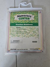 Really Good Stuff Numeracy Center-in-a-Bag Fraction Dominoes Complete Set