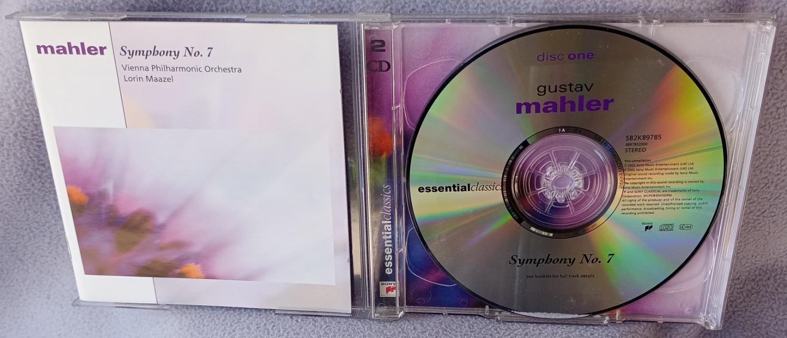 MAHLER SYMPHONY 7 LORIN MAAZEL VIENNA PHILHARMONIC ORCHESTRA Sony EU CD ALBUM