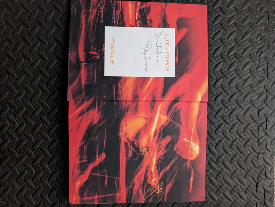 David Gilmour Luck And Strange Studio Live ***SIGNED*** Bookplate In Hand - Image 2 of 4