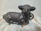 Vintage Griswold 2 Pcs Cast Iron Lamb Cake Mold # 866