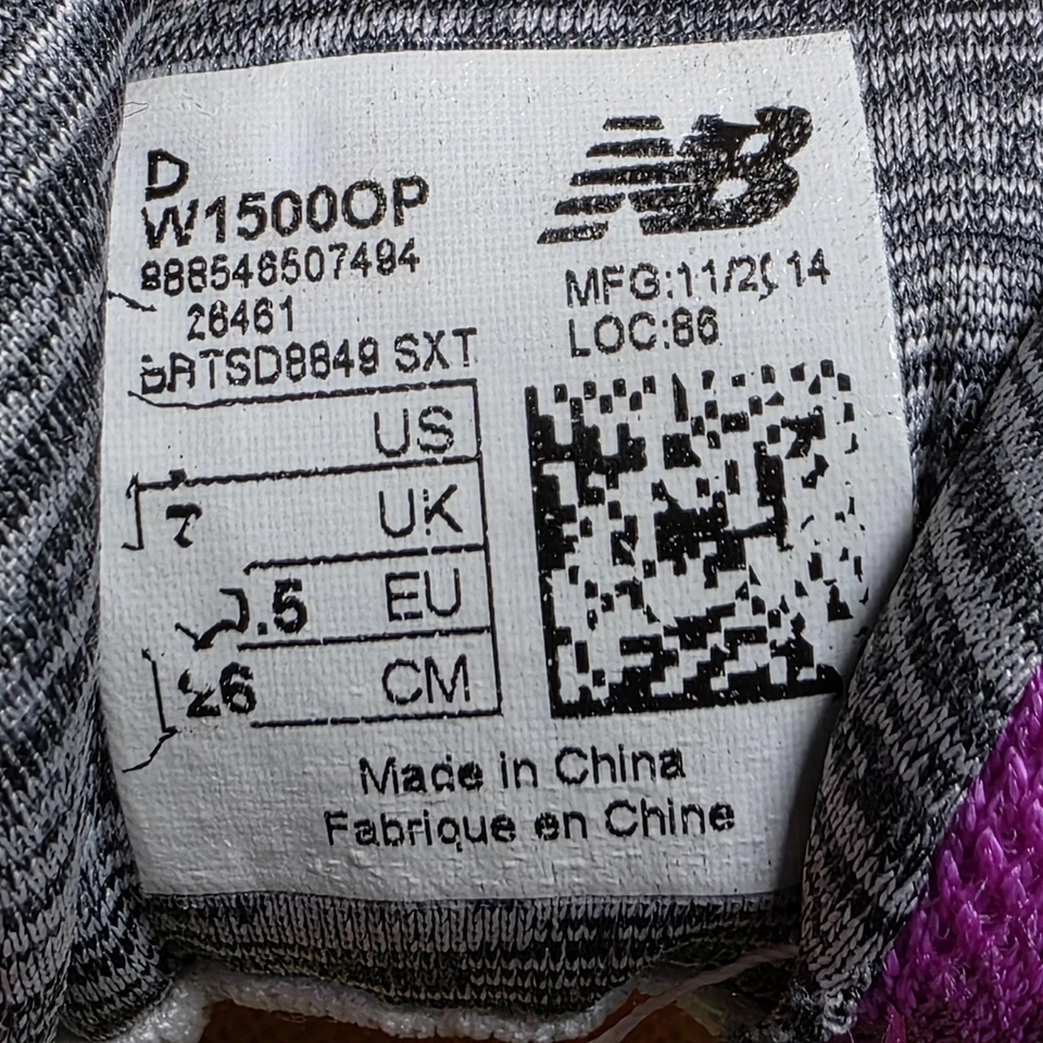 New Balance 1500v2 Running Shoes Womens 9 Orange Purple REVlite TBeam FantomFit - Image 2 of 4