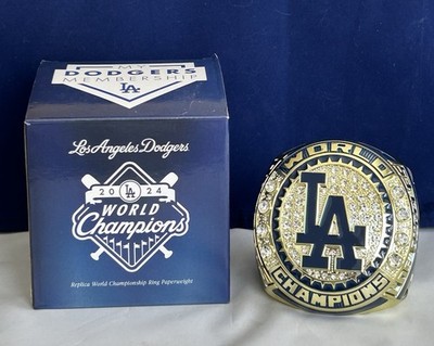 記念グッズ 2024 Dodgers Championship Ring LA Dodgers 2024 World Series Champions Ring Paperweight -Season