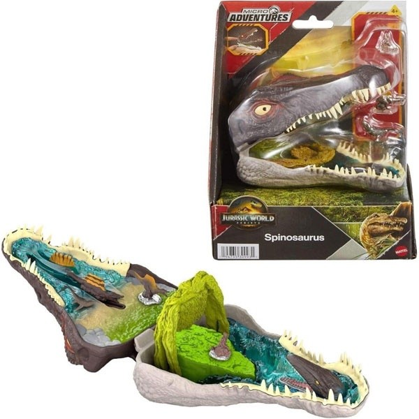 Jurassic World Saga Micro Compact Spinosaurus Von Mattel-image