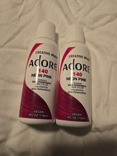2 Adore Semi Permanent Hair Color, 140 Neon Pink 4oz