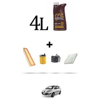 Hoffcar Wartungsset 4 Filter Und 4L ÖL FüR Peugeot 1007 1.6 Hdi 80Kw Ab 2007