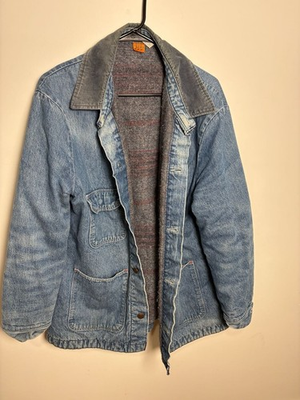#ad #ad Vintage Big Ben Blanket Lined Denim Chore Coat $49.99