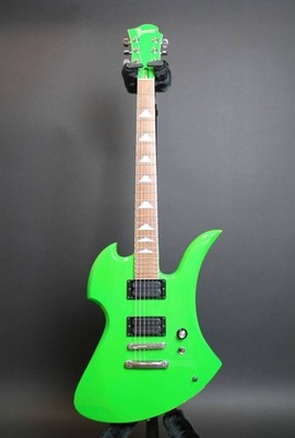 Electric Guitar Burny MG-85X Green Mockingbird Shaped Hide
