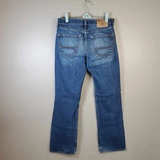 Hollister Bootcut Jeans 30 X 30 Y2K Faded Grunge Button Fly