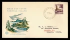DR WHO 1961 NORFOLK ISLAND FDC SALT HOUSE WSC CACHET TO CANADA M71469