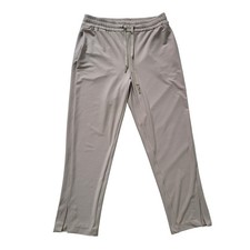 Joie	Size	S Straight Leg Ankle Hem Slit Polyester Pants Elastic Waist Drawstring