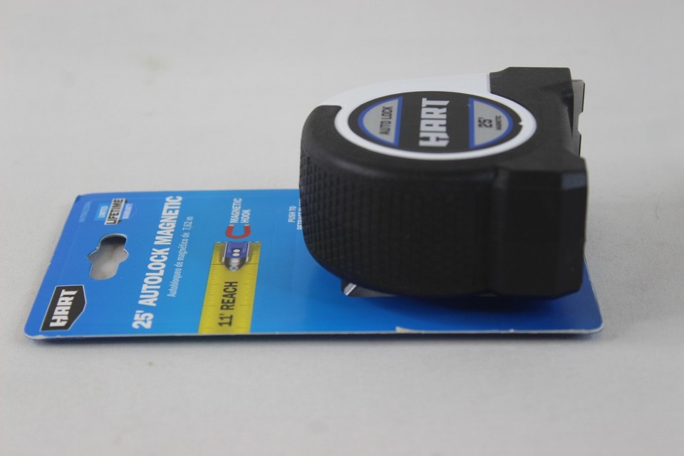 LEXIVON [2-Pack] 25Ft/7.5m Tape Measure, DuaLock & AutoLock | 1-Inch Wide Blade With Nylon Coating, Matte Finish White & Yellow Dual Sided Rule Print | Ft/Inch/Fractions/Metric (LX-204