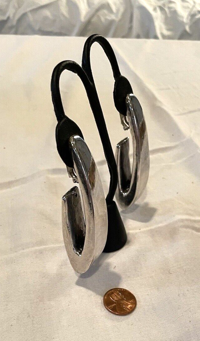 Massive - Large - Long Sterling Statement Earring… - image 7