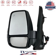 Side Mirror for 20-23 FORD TRANSIT 150 250 350 BSM Power Fold Signal Driver Side