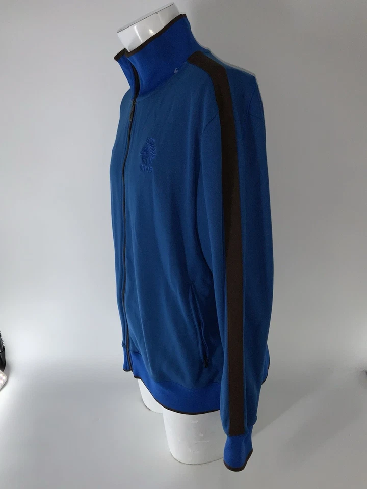 Chaqueta de fútbol Nike Países Bajos para hombre XL azul cremallera completa YGI O5-31 Foto 4 de 4