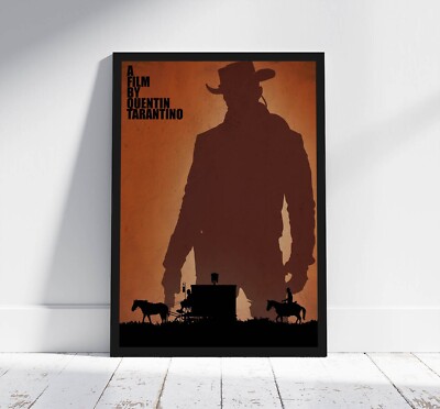 Django Unchained Minimalist Movie Poster Quentin Tarantino Fan art Unframed