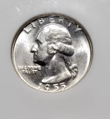 1955 D Washington Quarter 25C - NGC MS66
