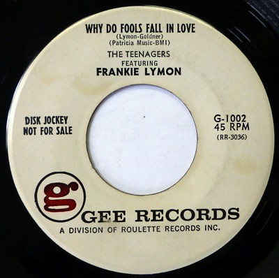 Teenager 45 Why Do Fools Please Be Gee Doowop VG 2nd Press / Promo
