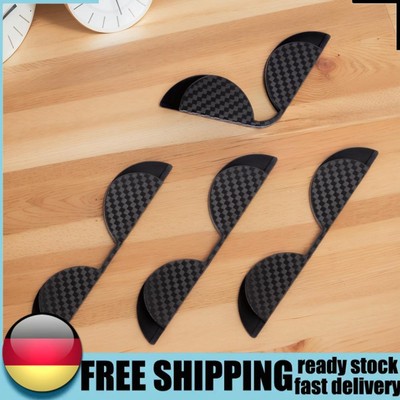 4Pcs Door Scratch Protector Black PVC Anti-Scratch Protector Door Edge Protector