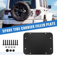 1 Set Tailgate Vent Spare Tire Carrier Delete Plate for Jeep Wrangler JK 07-18