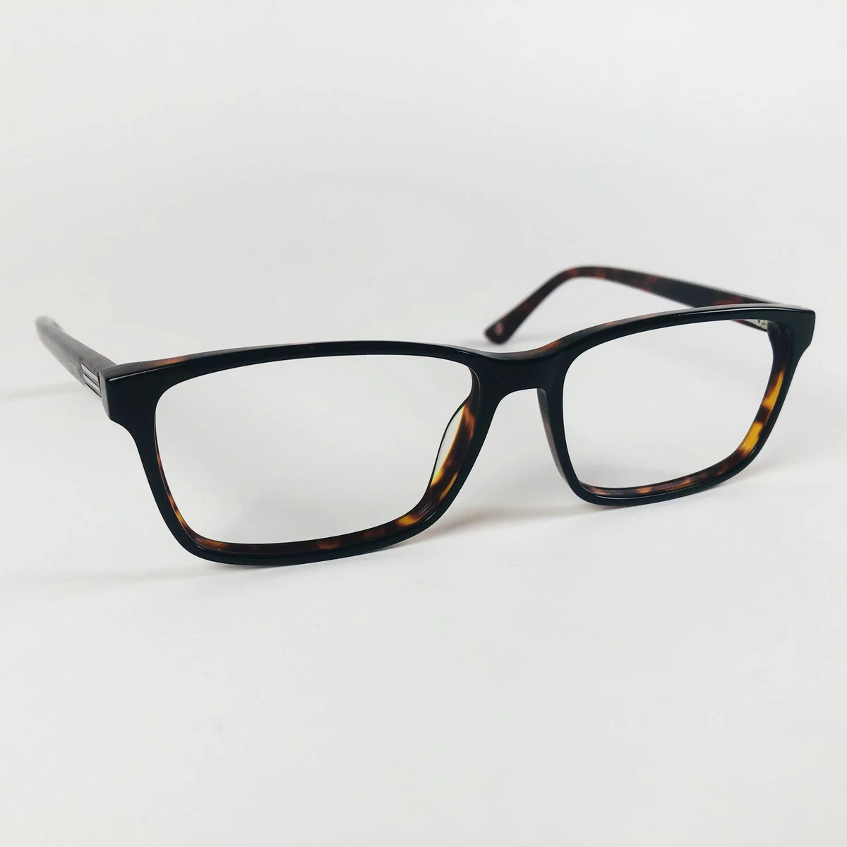 HACKETT eyeglasses SATIN BLACK RECTANGLE glasses frame MOD RUBBED AWAY