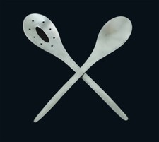 Salad Servers Serving Spoon Premium Stainless Steel Pack of 2 by Buckingham