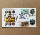 US FDC Collins Hand-Painted #1834-35 Indian Art 1980