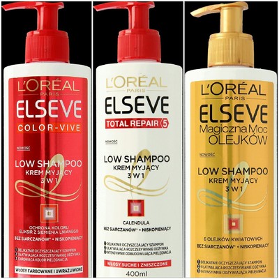 elvive extraordinary oil low shampoo