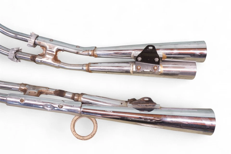 Silenciadores de escape SANKEI lado izquierdo derecho 1981 Honda CB650C personalizados *2453 #3 Foto 3 de 4