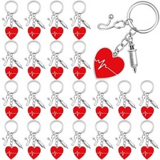 24 Pcs Christmas Nurse Keychain Nurse Party Favors Nurse Week Gifts Nurses Top