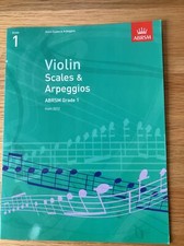 Violin Scales & Arpeggios, ABRSM Grade 1  from 2012 Violin  Music Book - NEW