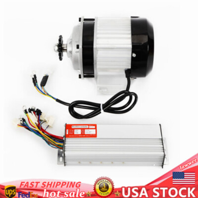 48V Brushless Electric Motor Kit Controller Pedal E-Bike Go Kart ATV Trike 750W