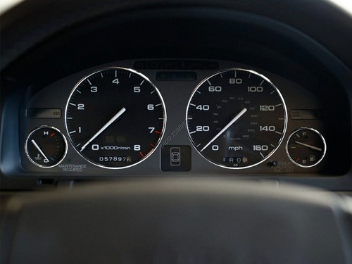 For Honda Acura Legend 92-95 Polished Aluminum Dashboard Trim dash Cluster Rings - Picture 7 of 8