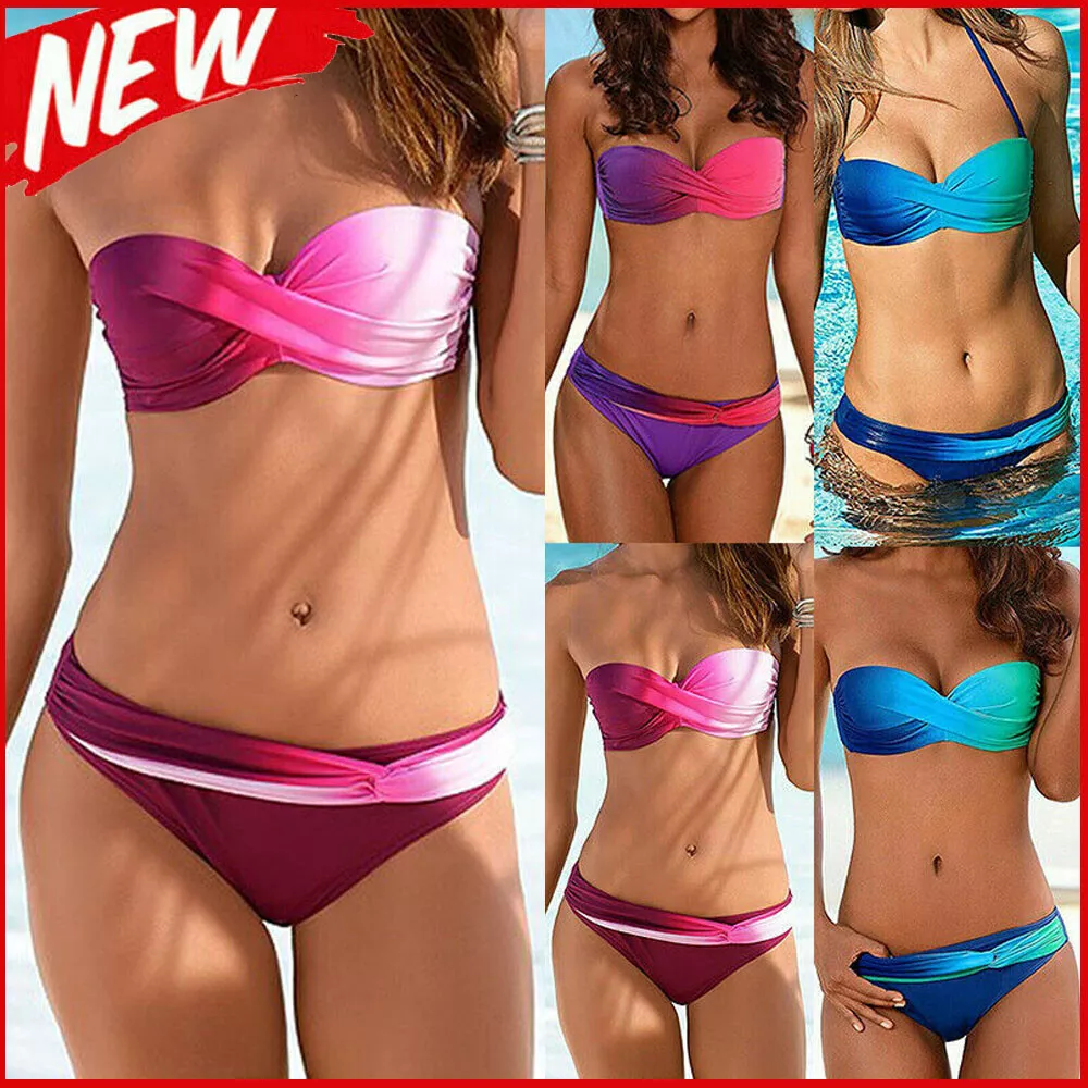 Strapless push deals up bikini top