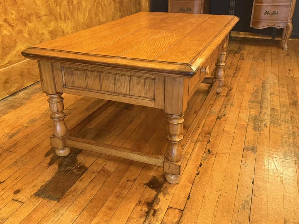 wooden coffee table - Image 3 of 4