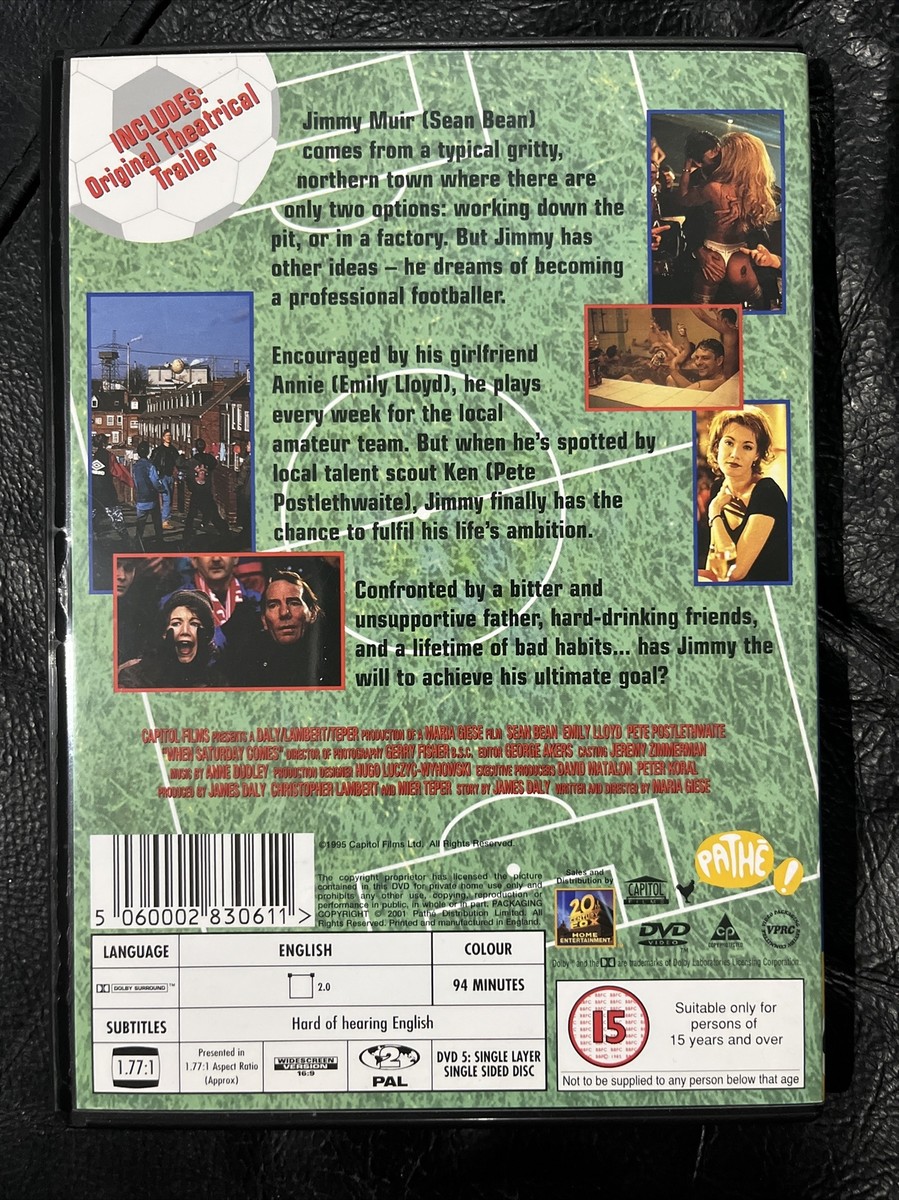 7) When Saturday Comes (DVD, 2003) Sean Bean 5060002830611 UK