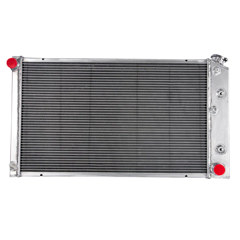 Radiador de aluminio de 3 filas para Chevy 68-73 Chevelle 71-90 El Camino 5,0 L V8 AT Foto 3 de 4