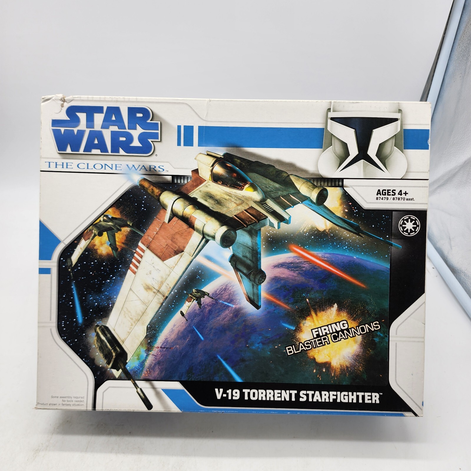 Star Wars Clone Wars V-19 Torrent Starfighter 3.75 Action Figure Vehicle 2008 Sealed
