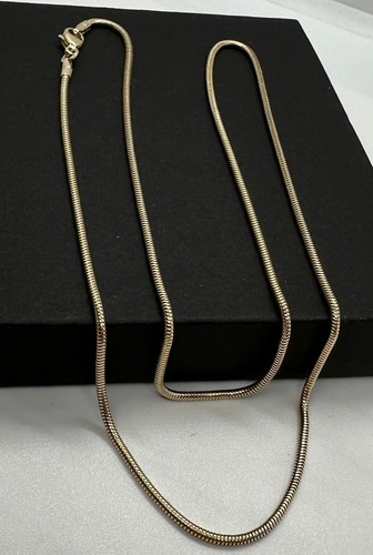 Cadena de serpiente de oro macizo amarillo de 9 quilates de 1,4 mm de 20"/50 cm (GSNH) - Imagen 5 de 5