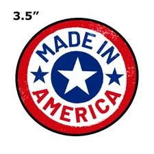 MADE IN AMERICA USA STAR EMBROIDERED PATCH IRON-ON Souvenir