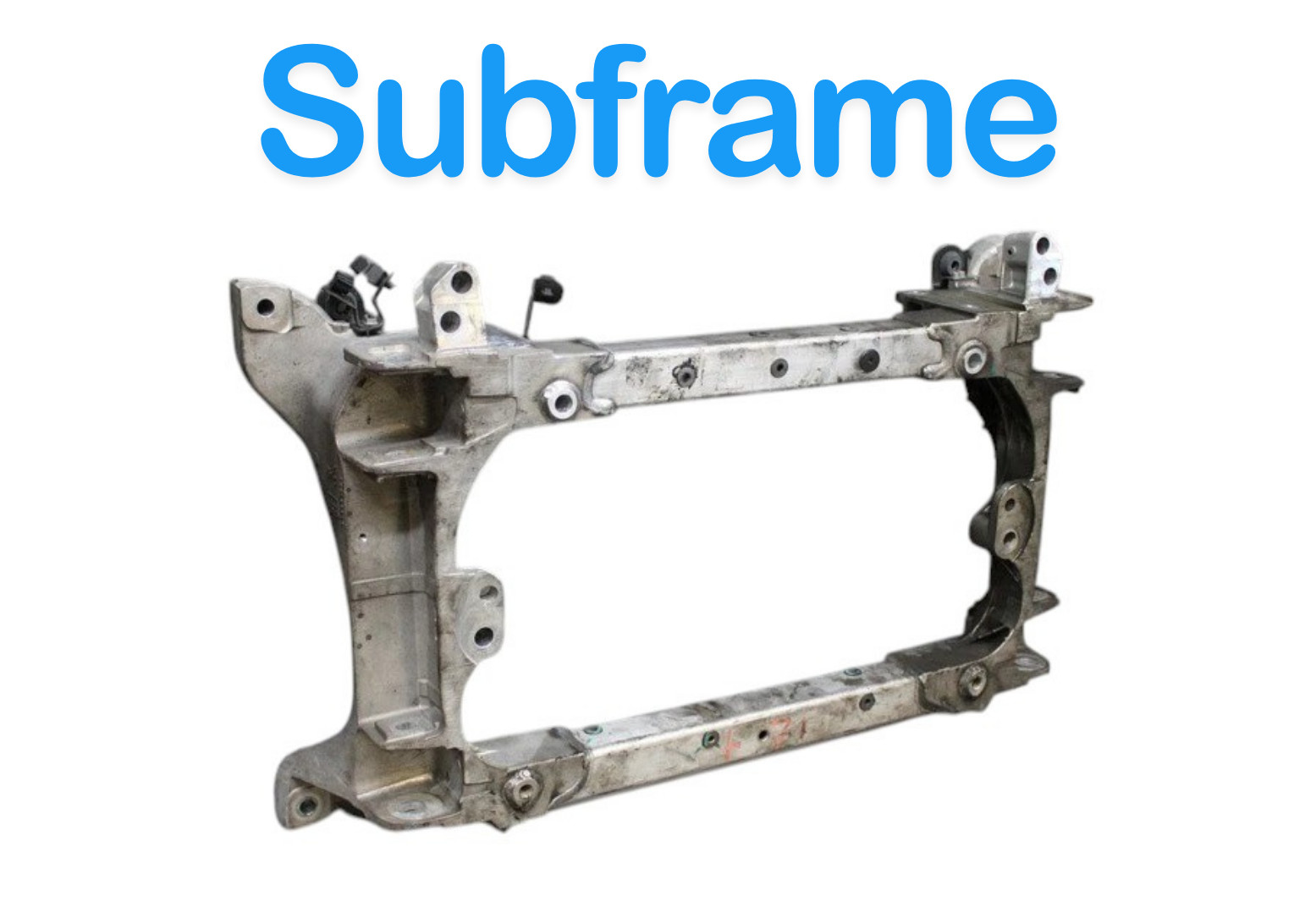 14-17 Maserati Ghibli Front Engine Subframe Cradle Crossmember 670001450 Oem